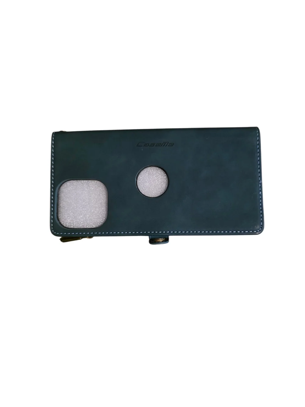 Premium Teal Wallet Phone Case with Wrist Strap - Magnetic Closure, Iphone 13